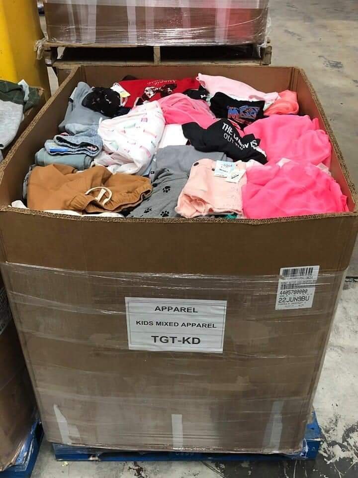 Kids clothes Pallets wholesale inventory for resellers